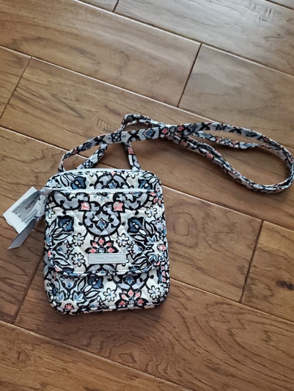 Vera Bradley Mini Hipster Quilted Crossbody Lisbon Medallion Pattern RFID Purse